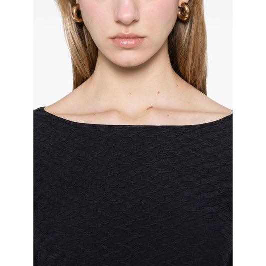 Emporio Armani textured top Topwear Emporio Armani Wheat