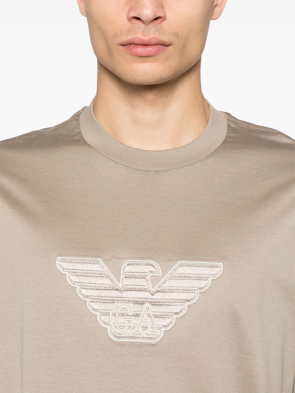 Emporio Armani T-shirts and Polos Dove Grey Topwear Emporio Armani