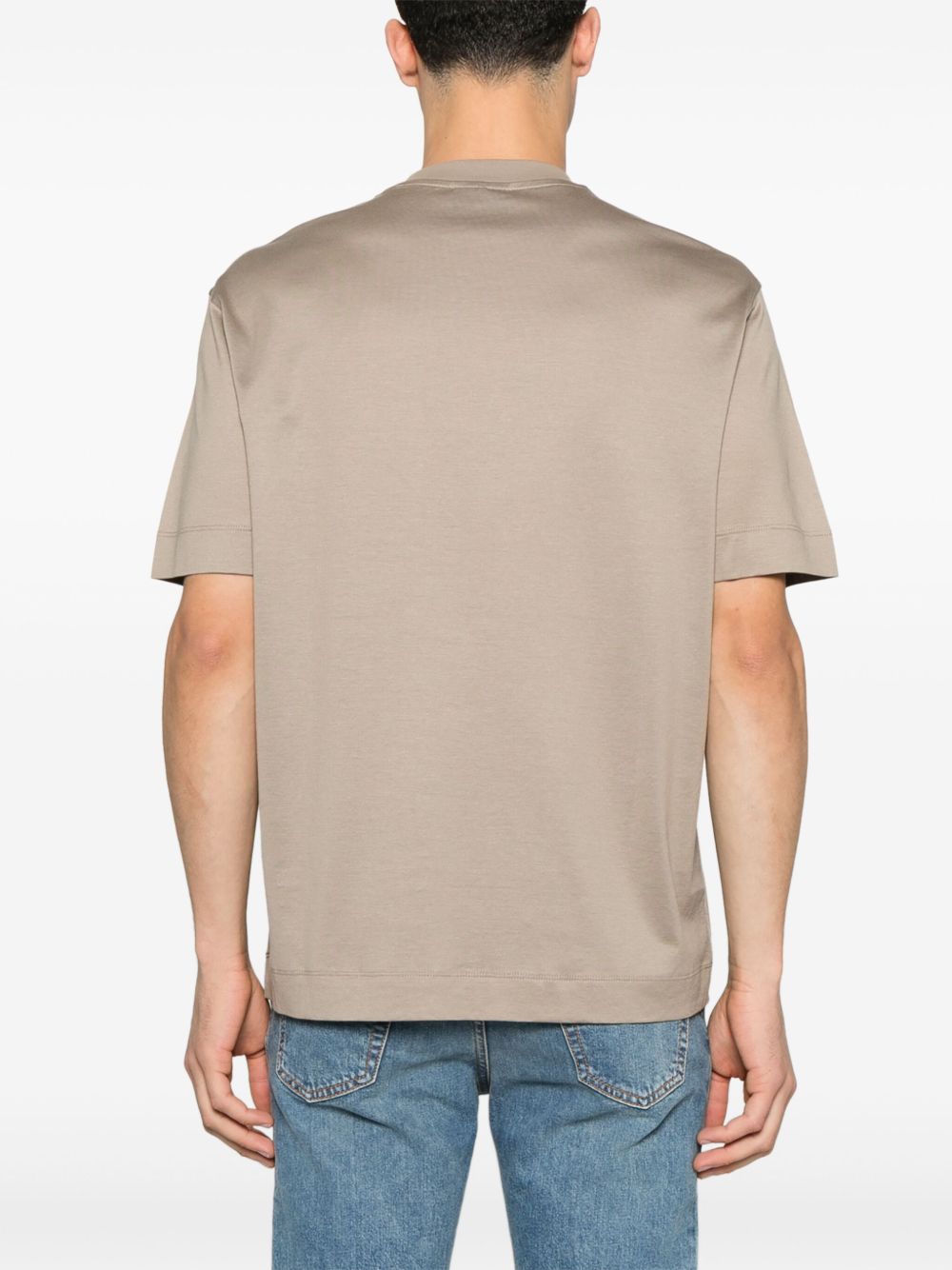 Emporio Armani T-shirts and Polos Dove Grey Topwear Emporio Armani