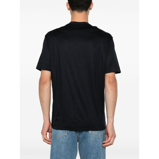 Emporio Armani logo-patch T-shirt Topwear Emporio Armani Beige