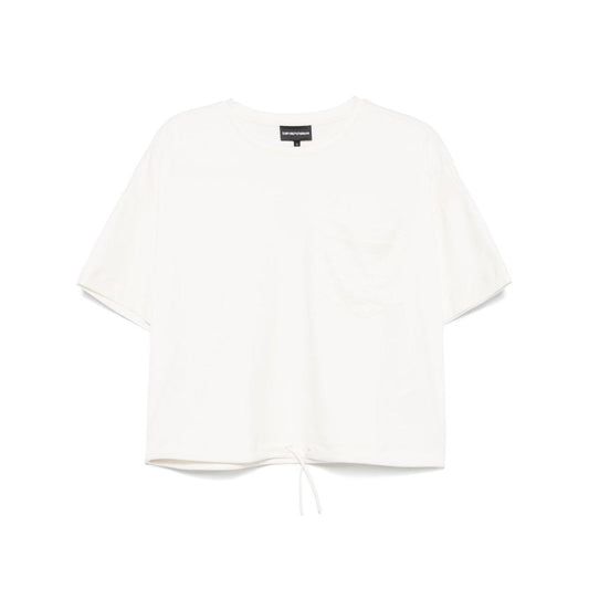 Emporio Armani T-shirt with logo Topwear Emporio Armani White Smoke