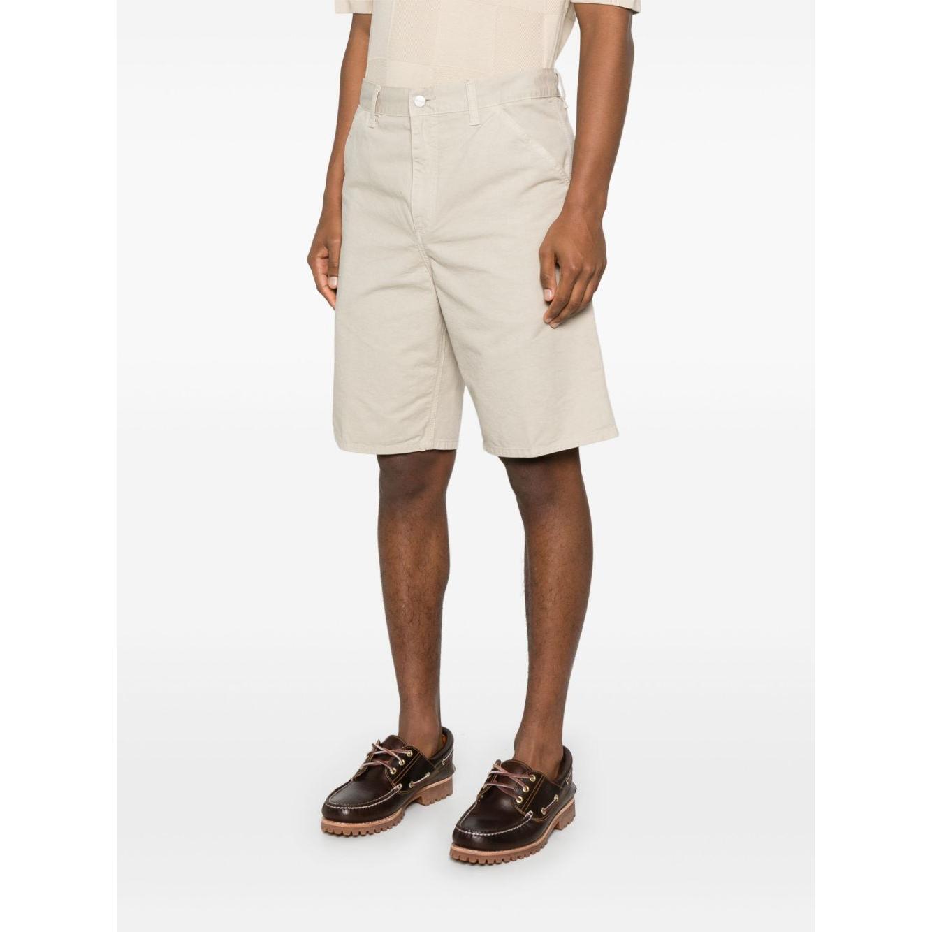 CARHARTT WIP MAIN Shorts Beige Short trousers Carhartt Wip Main White Smoke