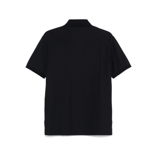 Emporio Armani Jersey polo with logo collar Topwear Emporio Armani Black