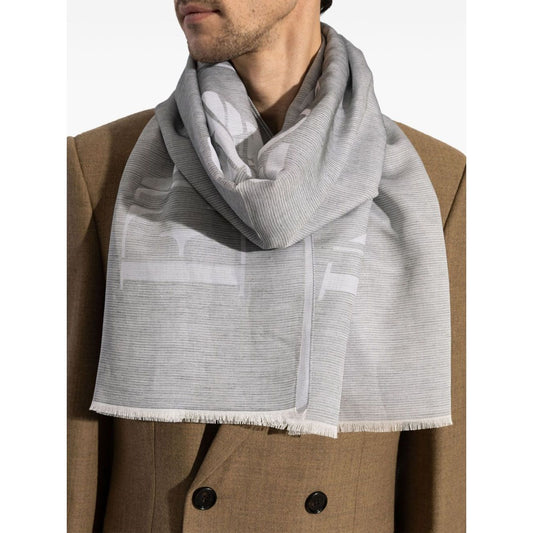 Emporio Armani Scarfs Grey Scarves Hats & Gloves Emporio Armani Gray