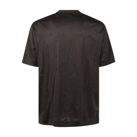 Emporio Armani Allover Logo T-Shirt Topwear Emporio Armani Dark Slate Gray