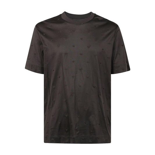 Emporio Armani Allover Logo T-Shirt Topwear Emporio Armani Dark Slate Gray