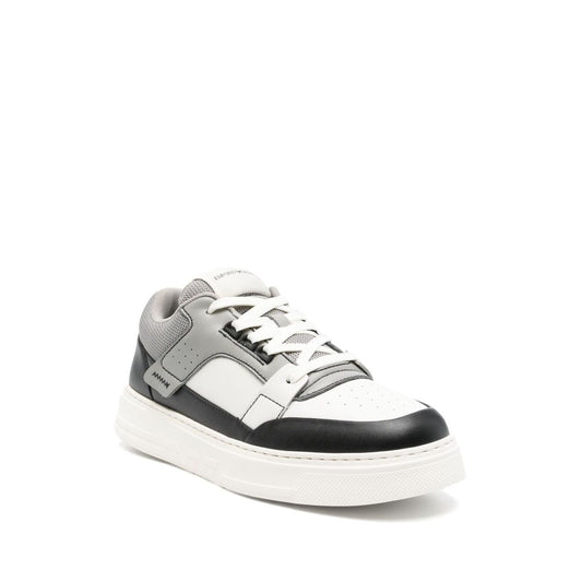 Emporio Armani Leather and mesh sneakers with contrasting details Sneakers Emporio Armani Dark Slate Gray