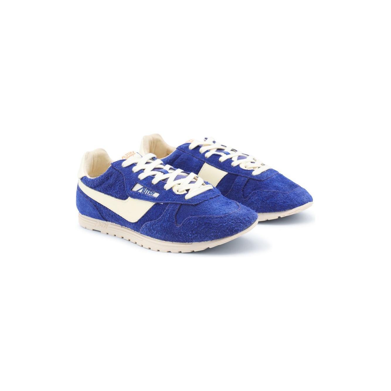 Autry Windspin in suede & Leather Sneakers Autry Antique White
