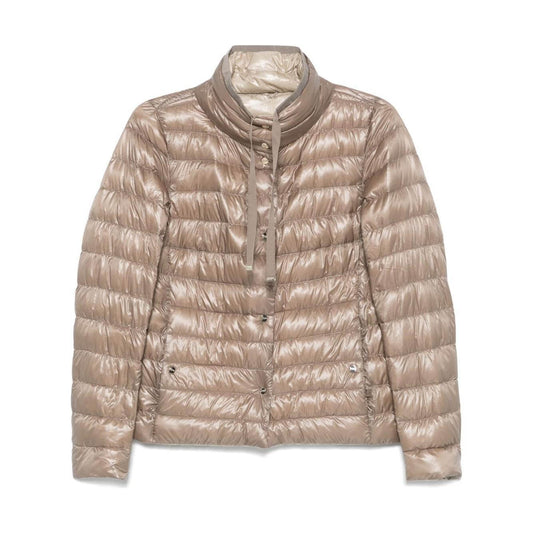 Herno Coats Beige Jackets Herno Rosy Brown