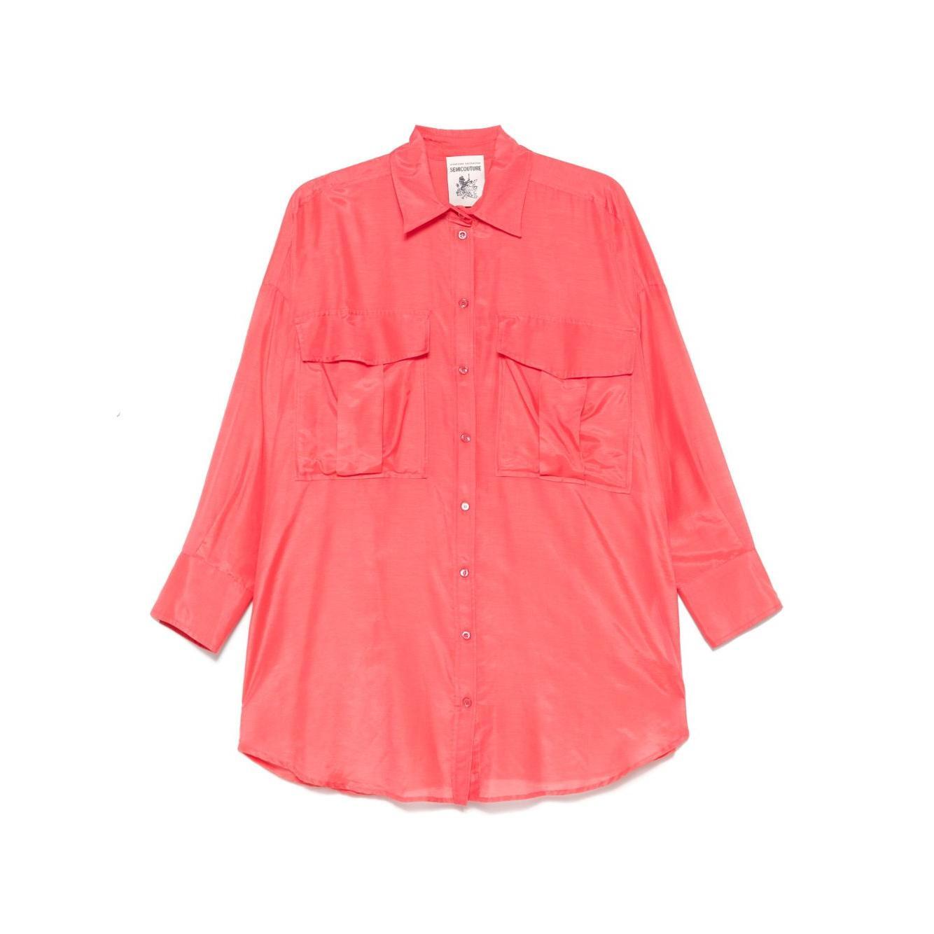 Semicouture Shirts Pink Shirts Semicouture Salmon