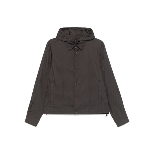 Emporio Armani Blouson with internal nylon bib jacquard all-over lettering