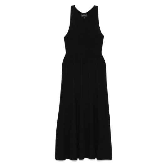 Emporio Armani Seamless, links-stitch knit long dress