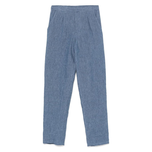 Emporio Armani Trousers Clear Blue Trousers Emporio Armani Slate Gray