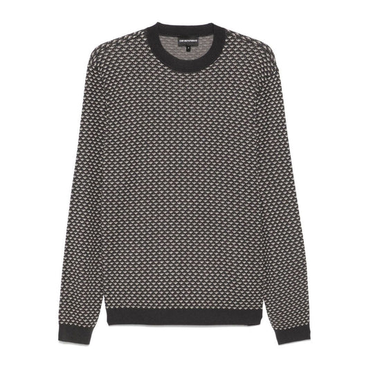 Emporio Armani Sweaters Black Topwear Emporio Armani Dark Slate Gray