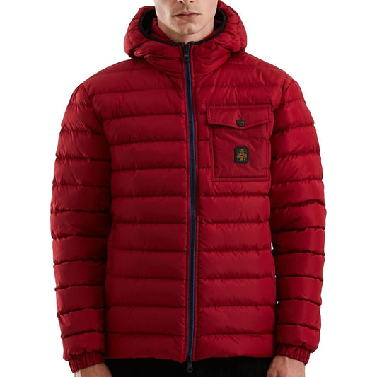 Refrigiwear Red Nylon Men Jacket Refrigiwear