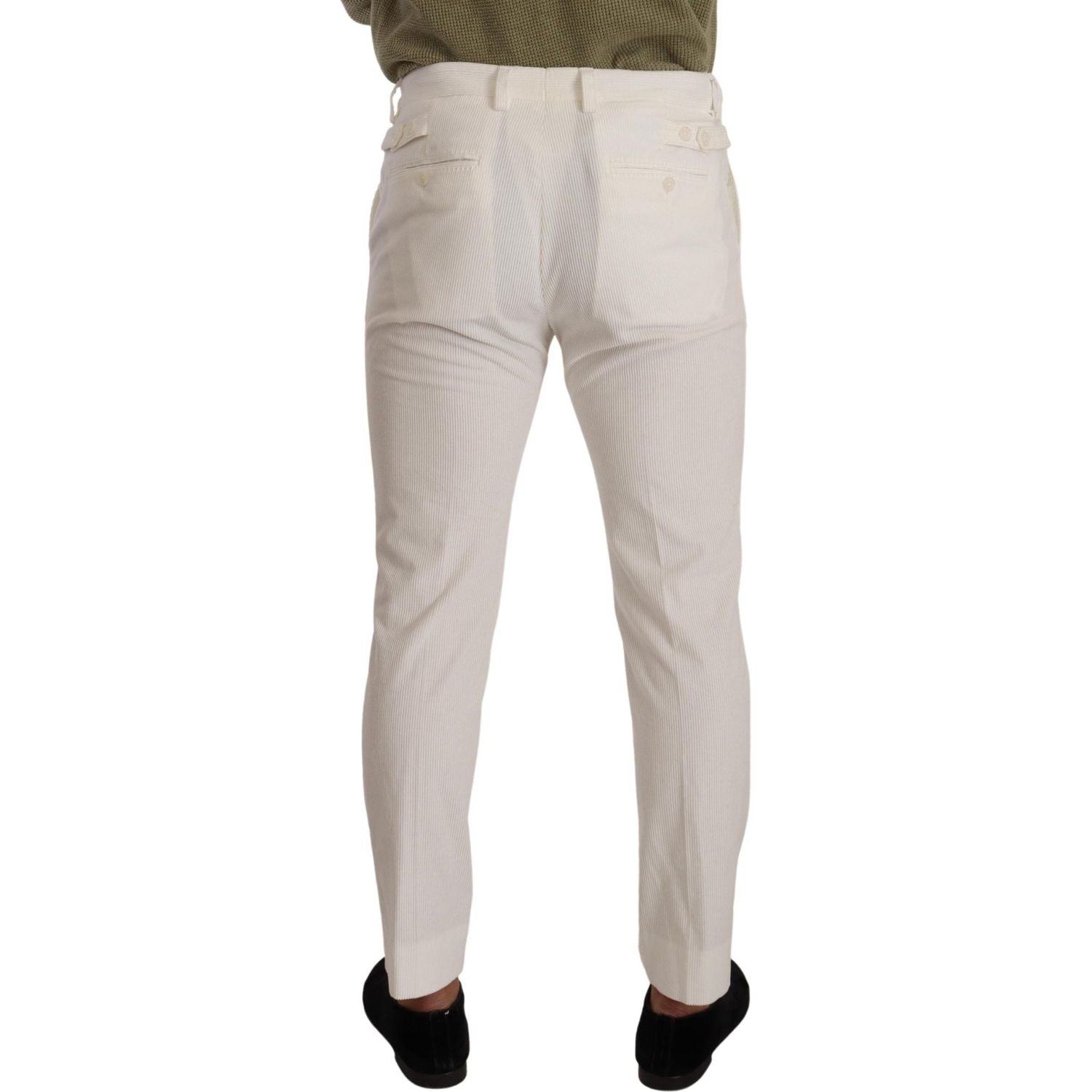 Dolce & Gabbana Elegant Slim Fit Cotton Trousers