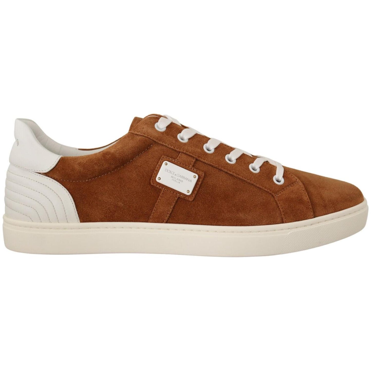 Dolce & Gabbana Elegant Two-Tone Leather Sneakers Dolce & Gabbana