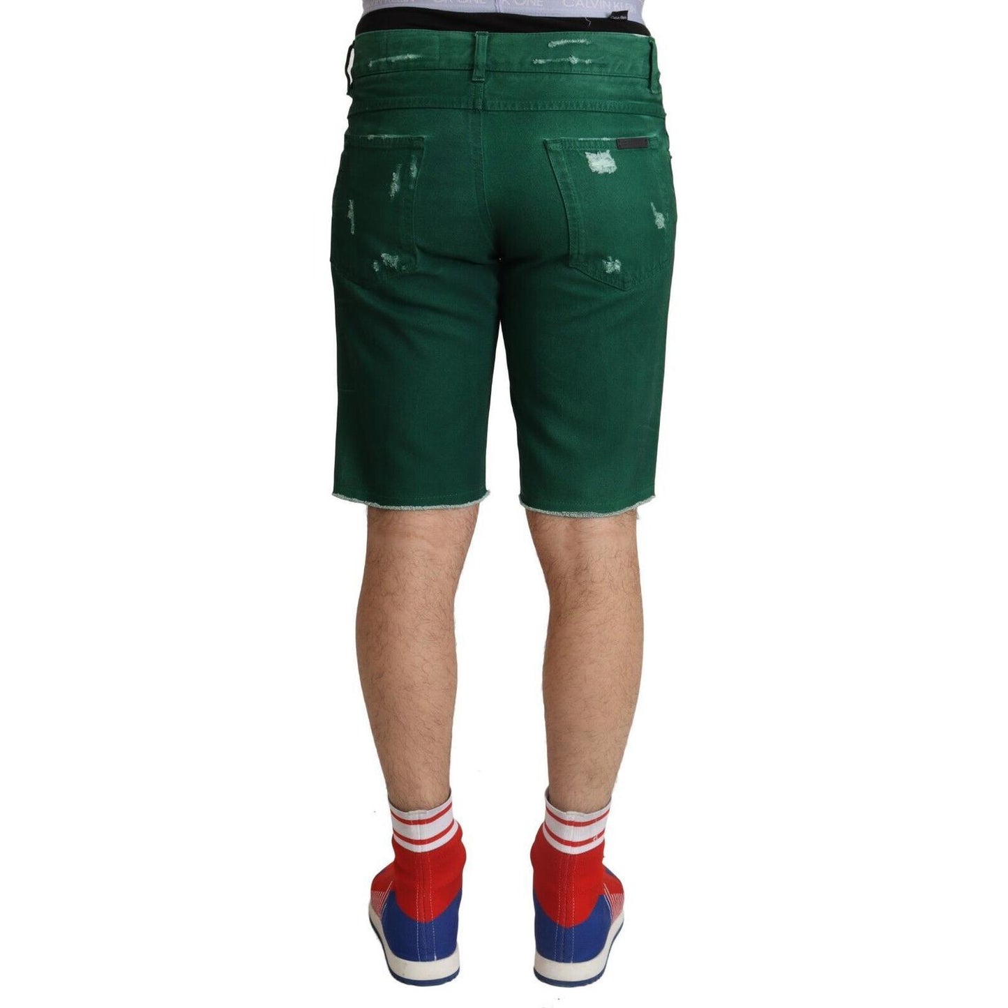 Dolce & Gabbana Chic Green Denim Bermuda Shorts Dolce & Gabbana