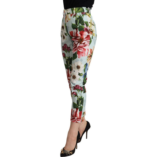 Dolce & Gabbana Elevate Your Chic with Floral Tapered Pants Dolce & Gabbana