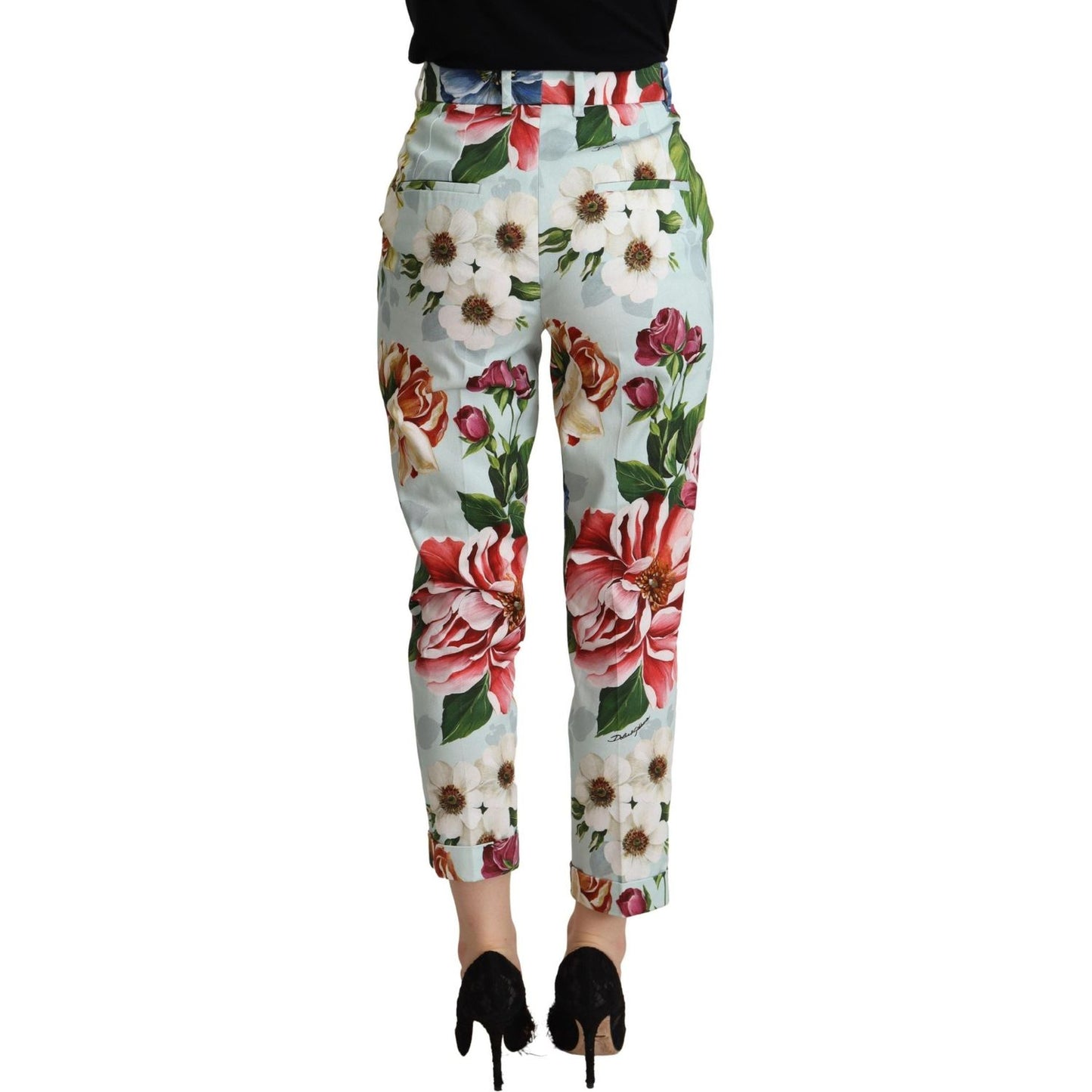 Dolce & Gabbana Elevate Your Chic with Floral Tapered Pants Dolce & Gabbana