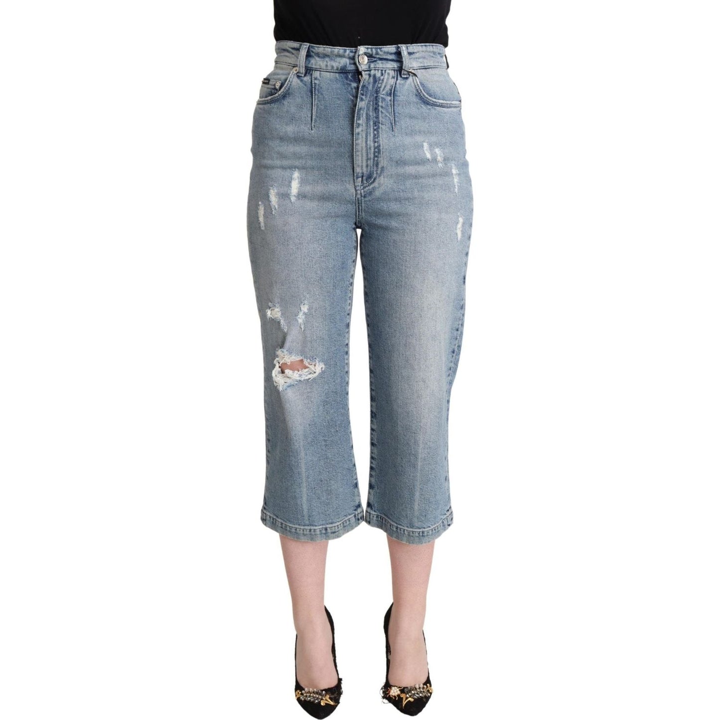 Dolce & Gabbana Chic Capri Cropped Denim Jeans Dolce & Gabbana