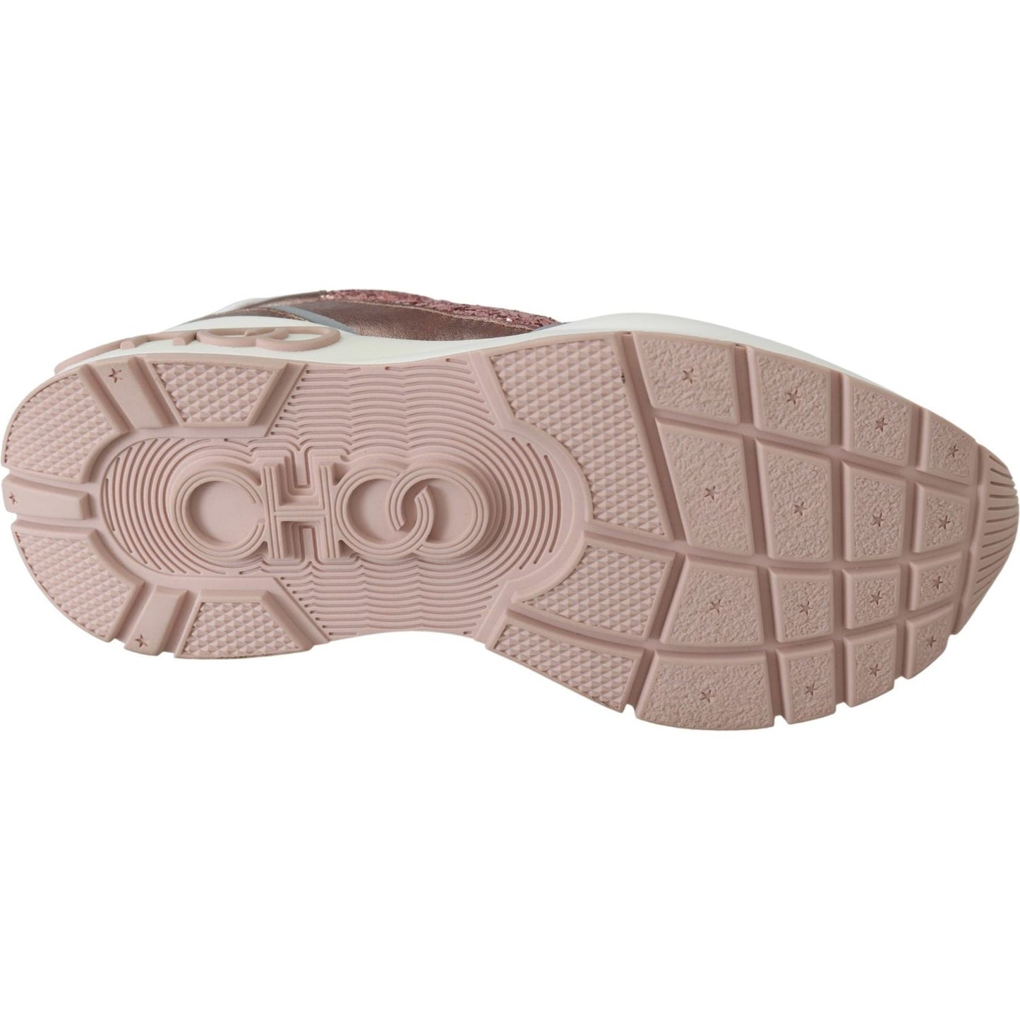 Jimmy Choo Pink Candyfloss Leather Raine Sneakers