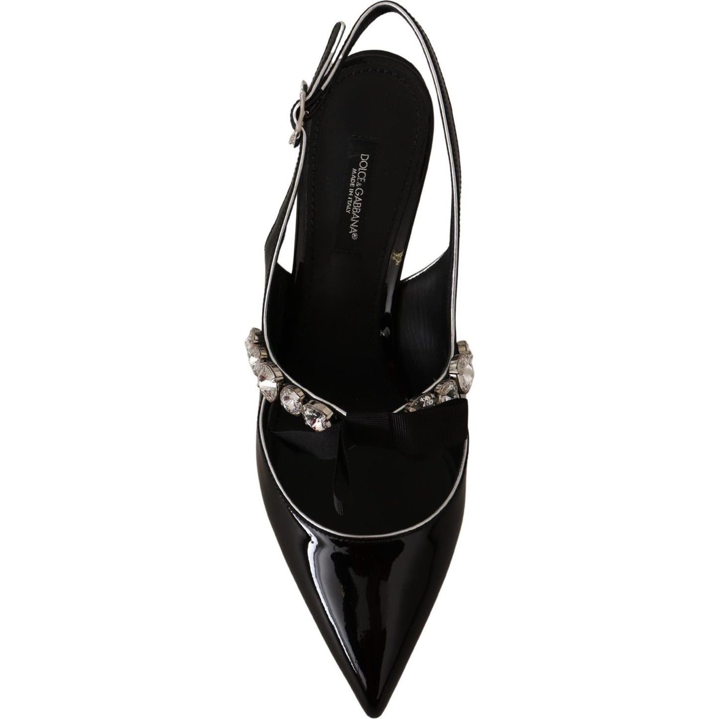 Dolce & Gabbana Elegant Crystal Slingback Heels Pump Dolce & Gabbana