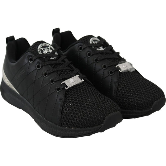 Plein Sport Exquisite Black Runner Gisella Sports Sneakers Plein Sport