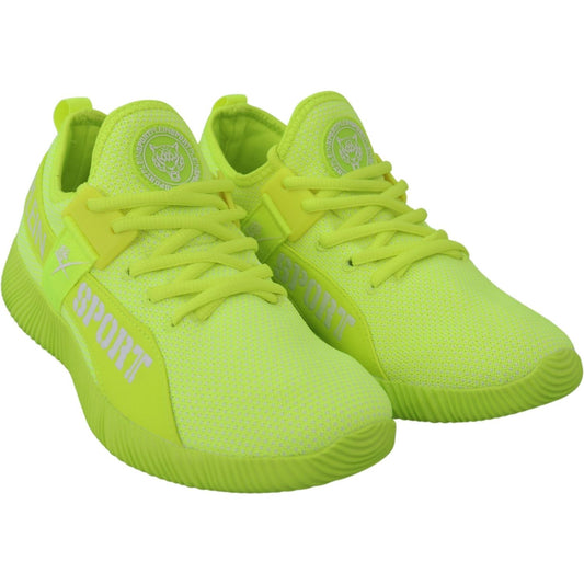 Plein Sport Electrify Your Step with Yellow Carter Sport Sneakers Plein Sport