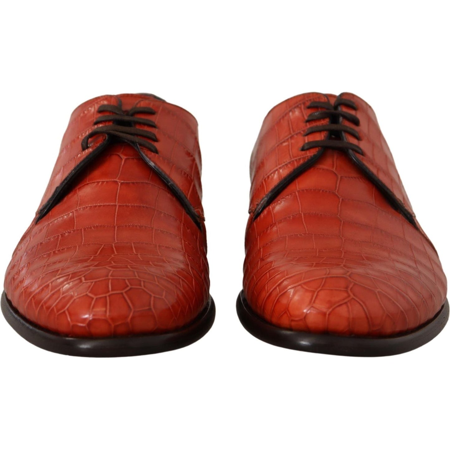 Dolce & Gabbana Exquisite Exotic Croc Leather Lace-Up Dress Shoes Dolce & Gabbana