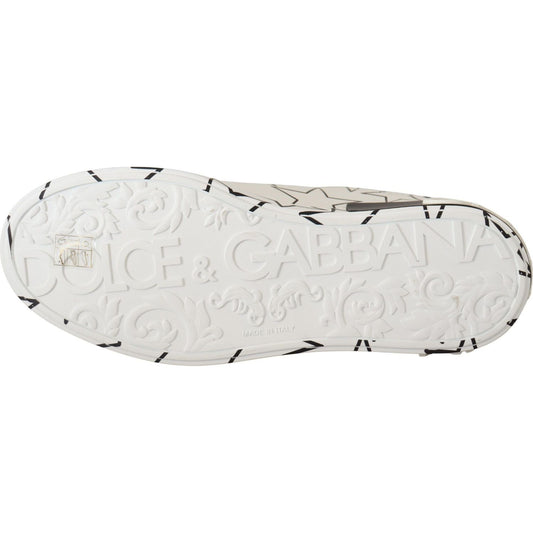 Dolce & Gabbana Elegant Star-Patterned Low-Top Sneakers Dolce & Gabbana