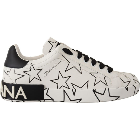 Dolce & Gabbana Elegant Star-Patterned Low-Top Sneakers Dolce & Gabbana