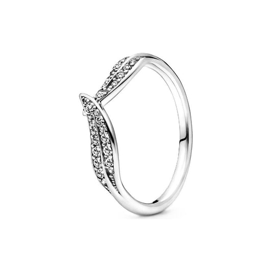 PANDORA JEWELS Mod. LEAF PAVE - RING - Size 52 Category - Jewellery,Gender-Women,Jewellery - Accessories,JEWELRY,Lady,Ring,Subcategory-WomenJewellery,Women,Women > Accessories > Jewellery,Women Jewellery