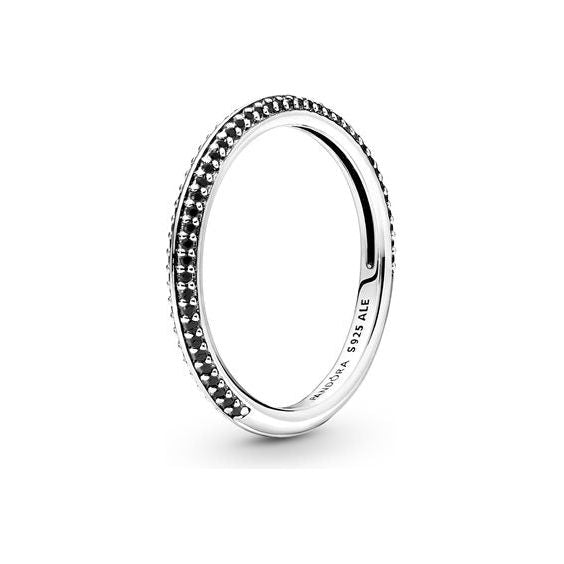 PANDORA JEWELS Mod. ME COLLECTION BLACK PAVE - RING - Size 52 Ring PANDORA