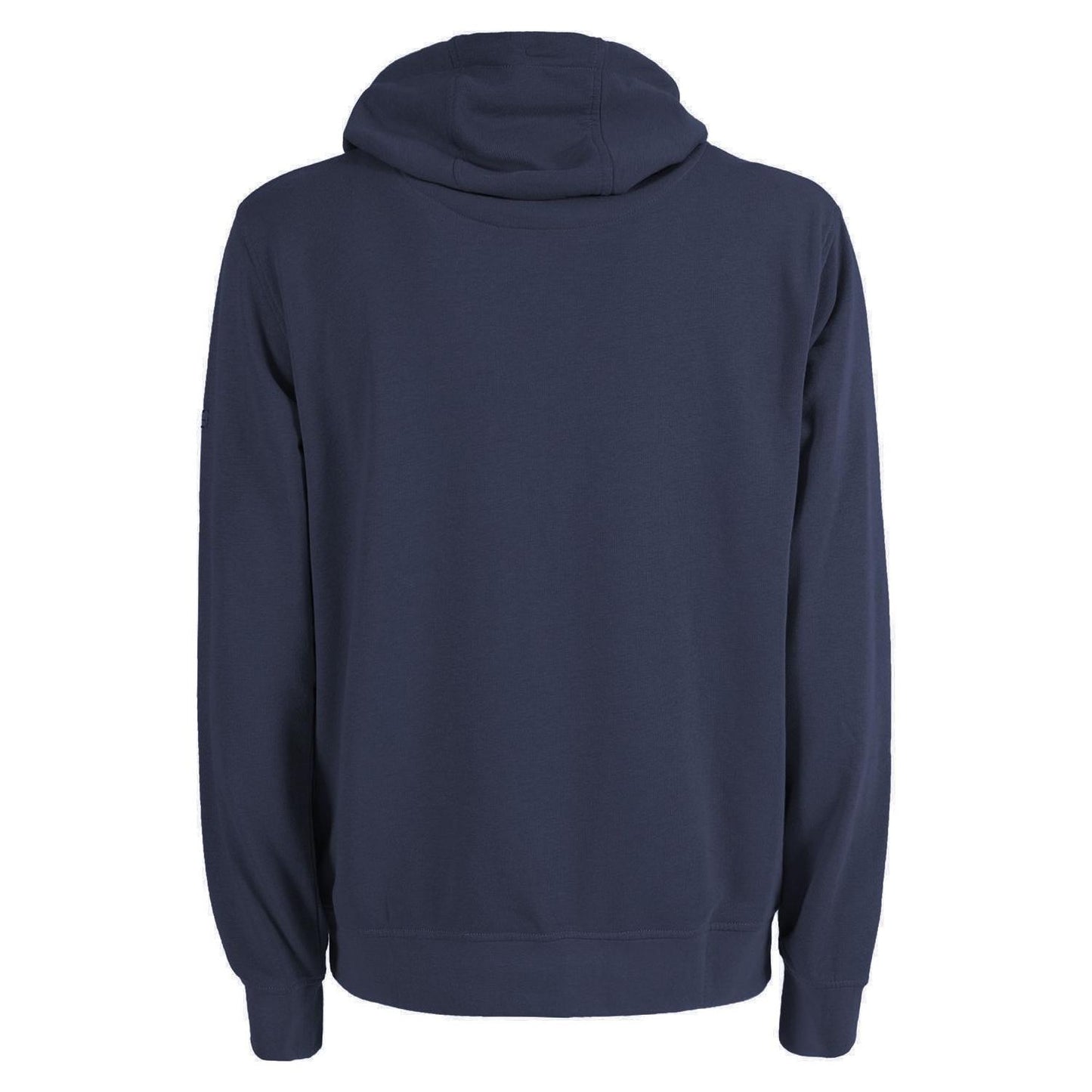 Yes Zee Blue Cotton Blend Hooded Sweatshirt with Front Pocket Yes Zee