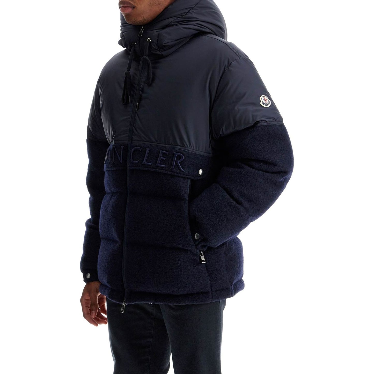 Moncler goose down virgin wool twill jacket Jackets Moncler