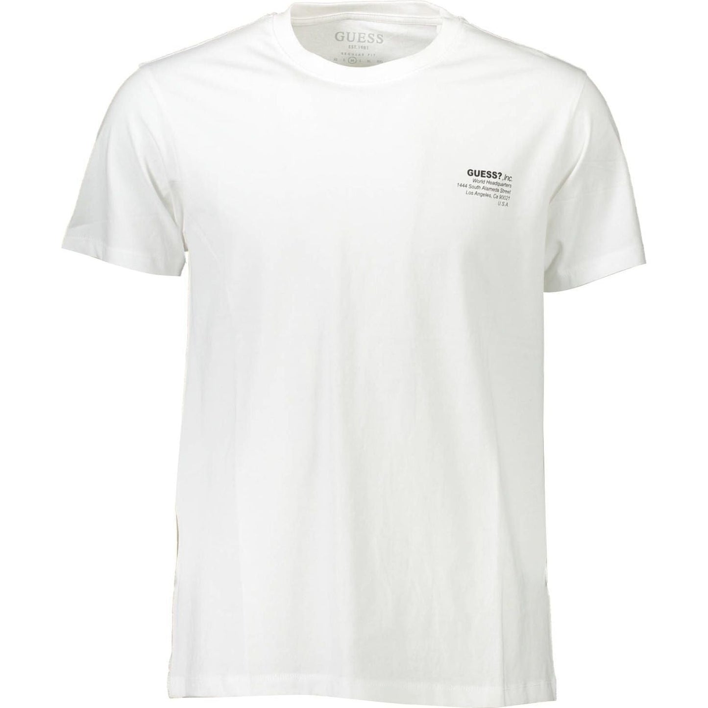 Guess Jeans White Cotton Men T-Shirt Guess Jeans