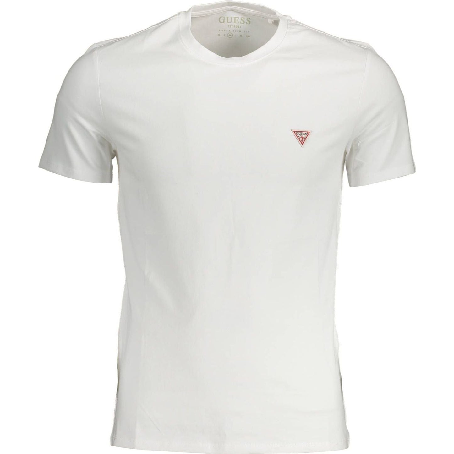 Guess Jeans White Cotton Mens TShirt Guess Jeans