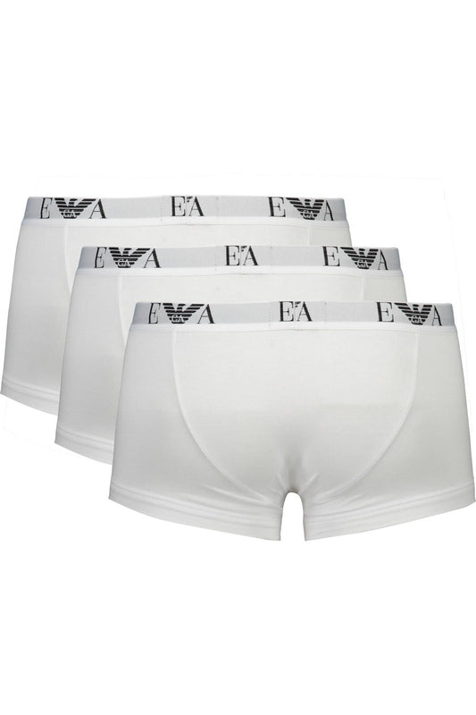 Emporio Armani White Cotton Men Trunk Emporio Armani