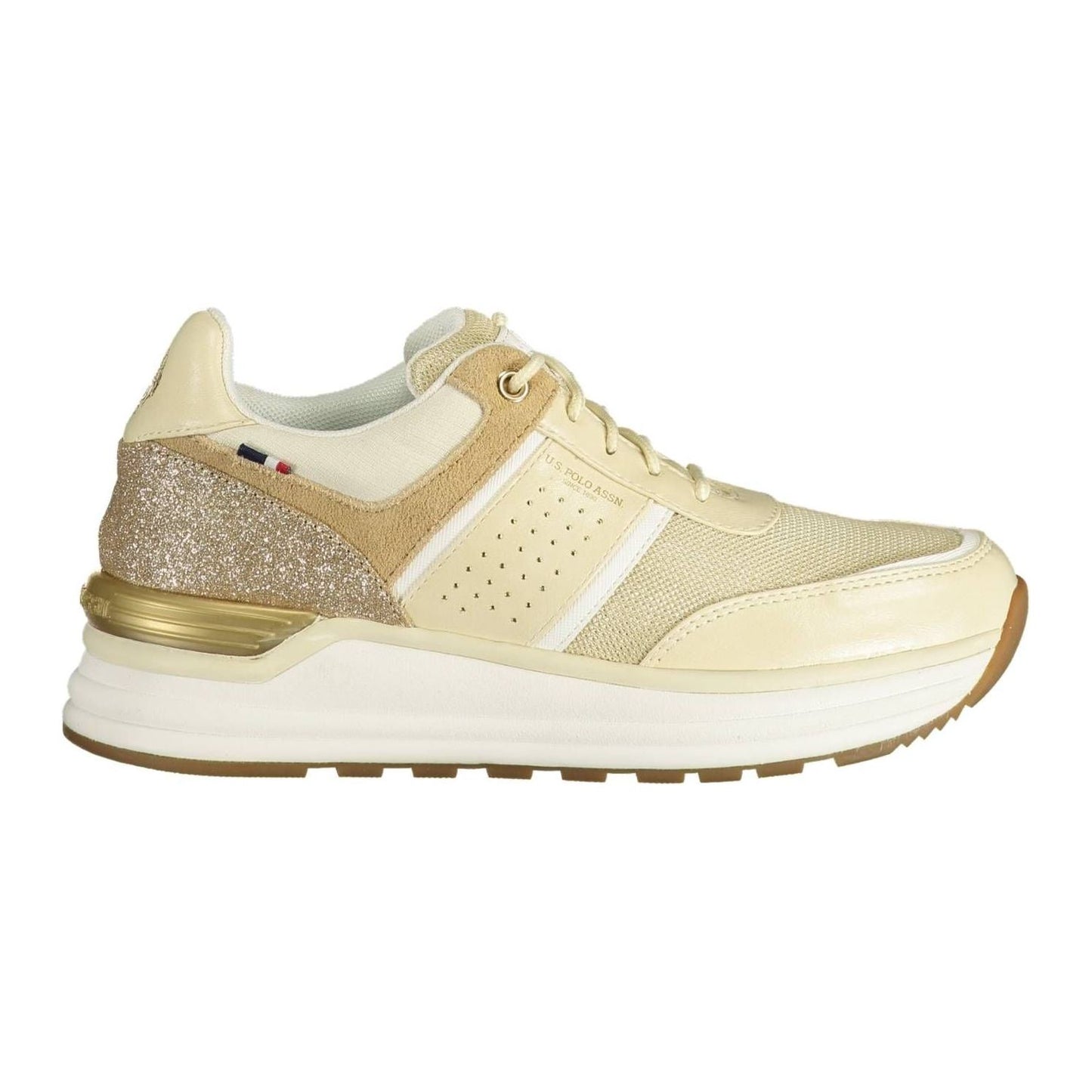 U.S. POLO ASSN. Beige Eco Suede Women Sneaker U.S. POLO ASSN.