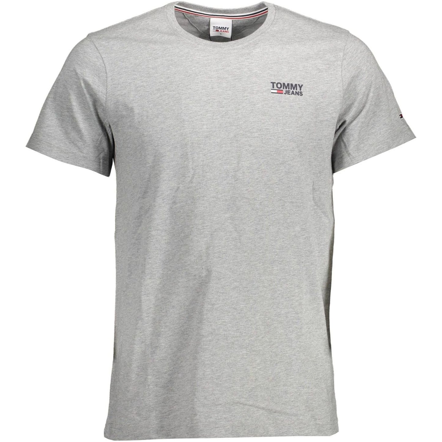 Tommy Hilfiger Gray Cotton Men T-Shirt Tommy Hilfiger