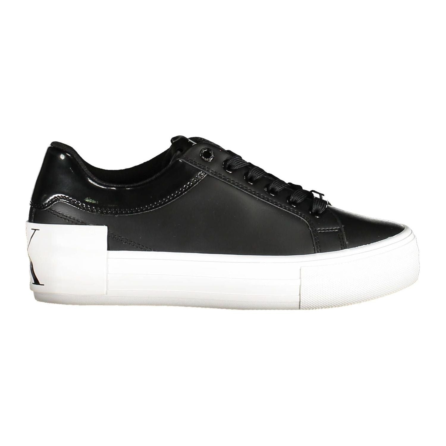 Calvin Klein Black Leather Women Sneaker