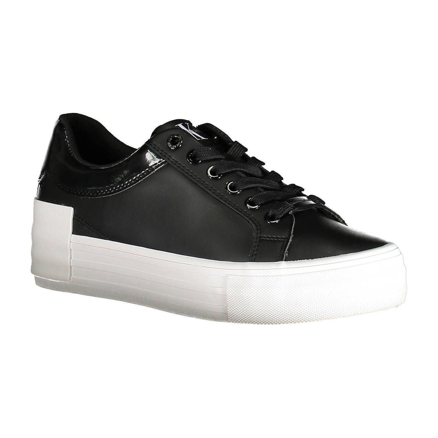 Calvin Klein Black Leather Women Sneaker