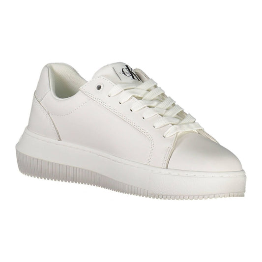 Calvin Klein White Leather Womens Sneaker Calvin Klein