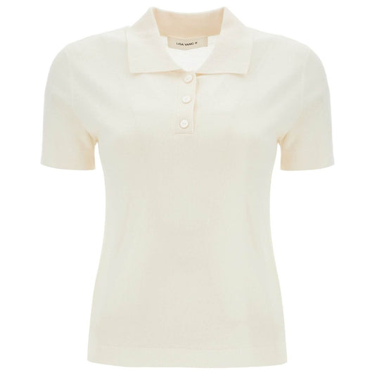 Lisa Yang cashmere nai polo shirt