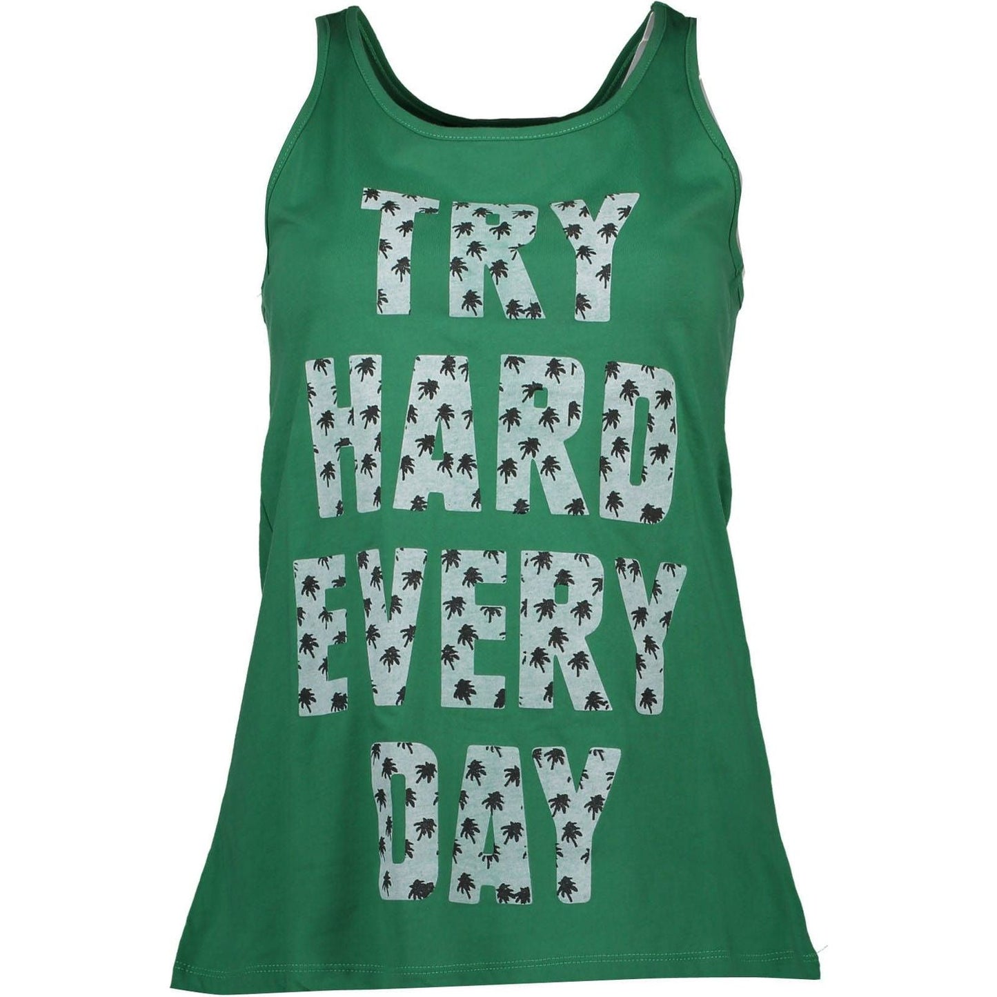 Silvian Heach Green Cotton Women Tank Top Silvian Heach