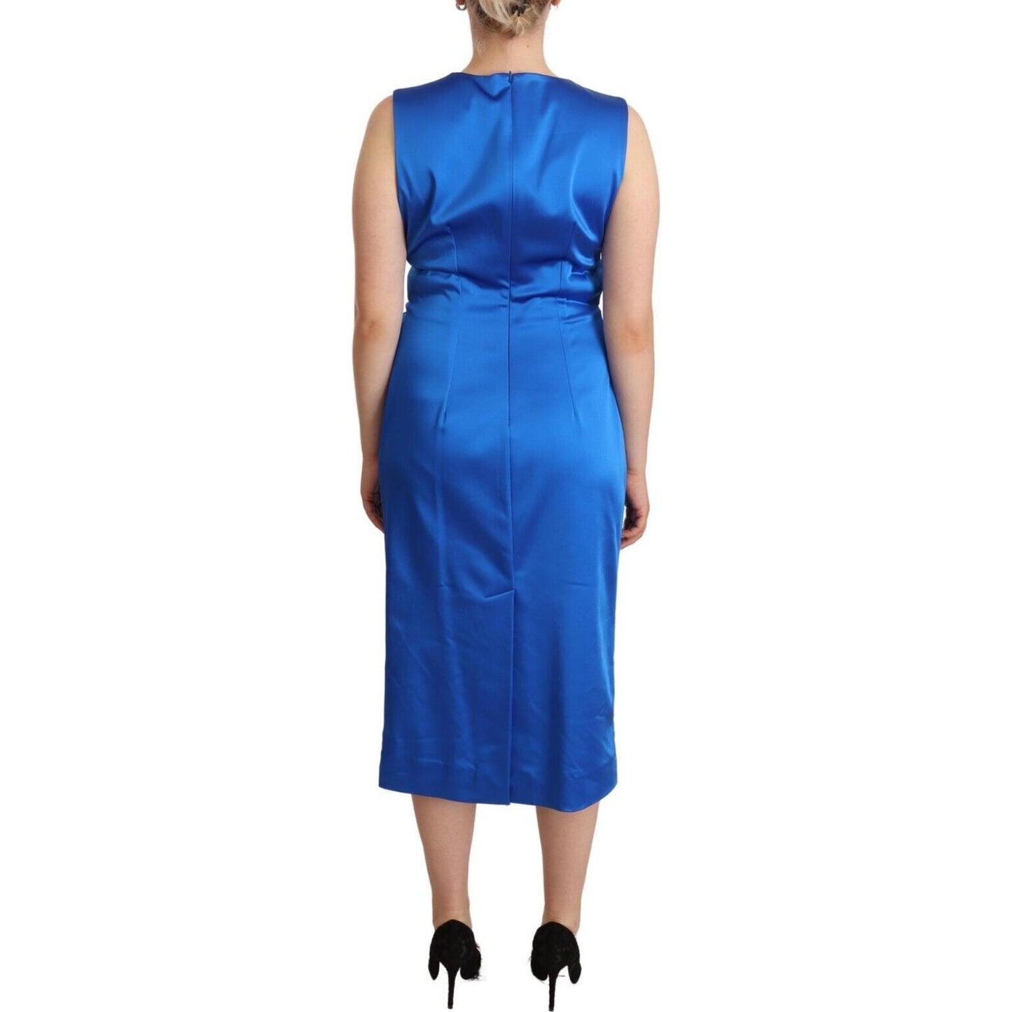 P.A.R.O.S.H. Elegant Sleeveless Sheath Midi Dress P.A.R.O.S.H.