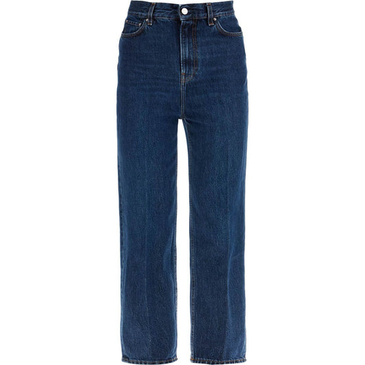 Toteme dark blue organic cotton tapered jeans