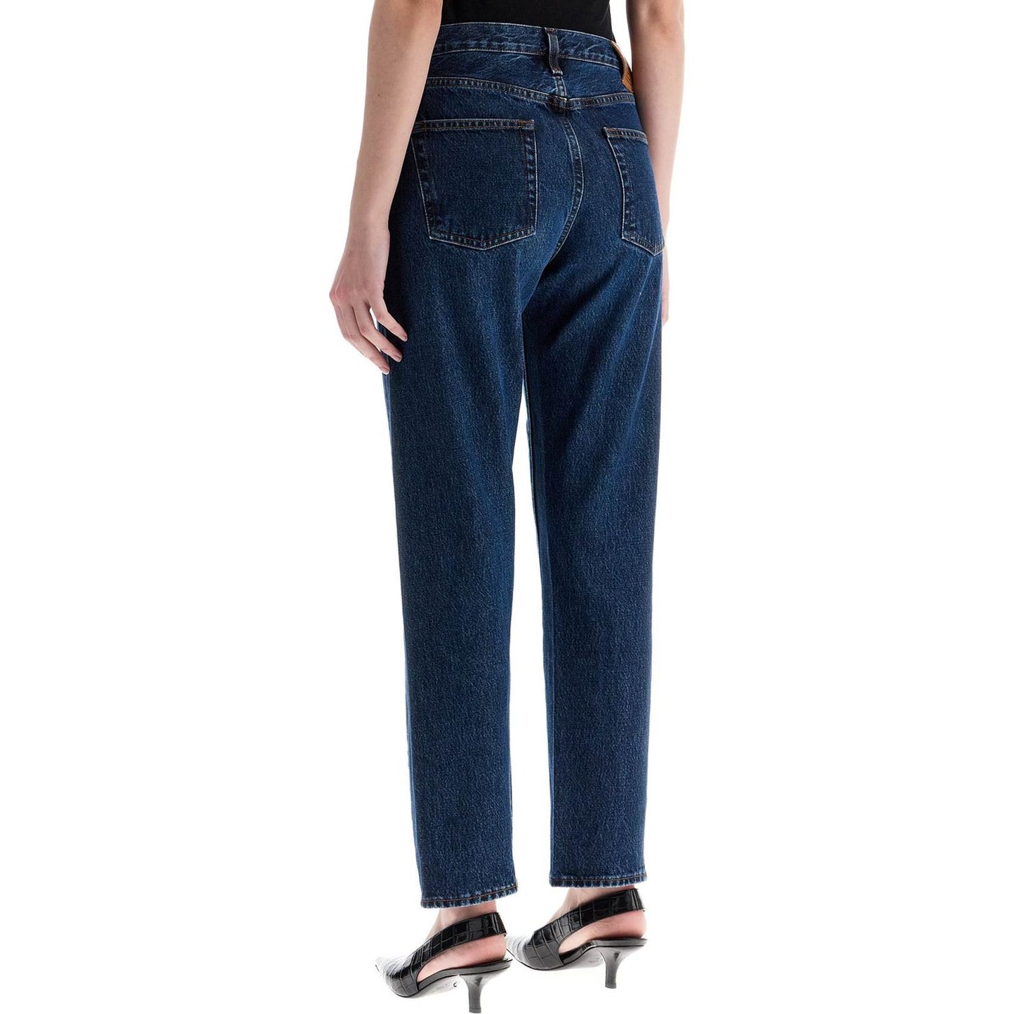 Toteme dark blue organic cotton jeans with twisted seams Jeans Toteme