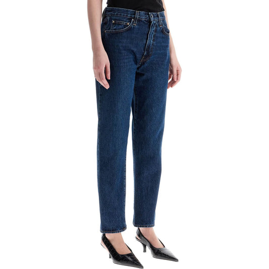 Toteme dark blue organic cotton jeans with twisted seams